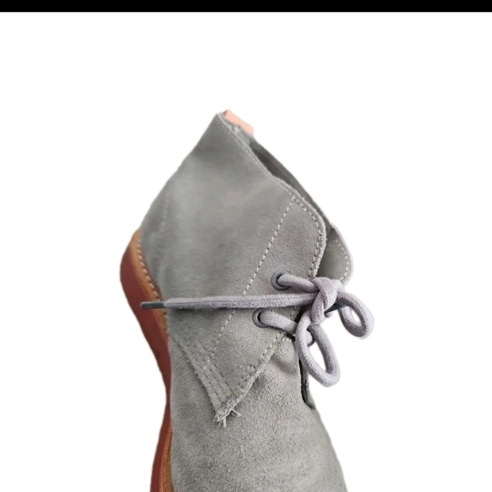 Dr. Martens Mens Gray Suede Manton Desert 2 Eye Boot 11